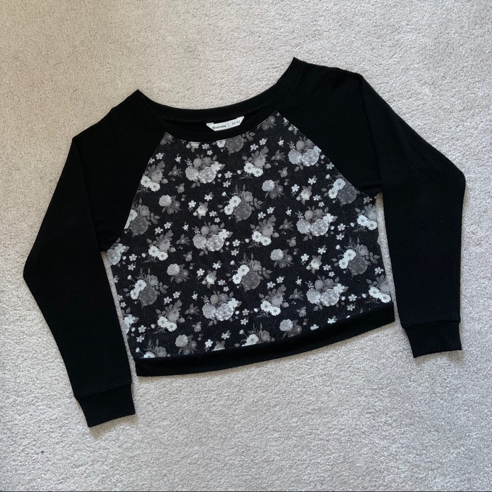 Bluenotes Monochrome Floral Sweatshirt
